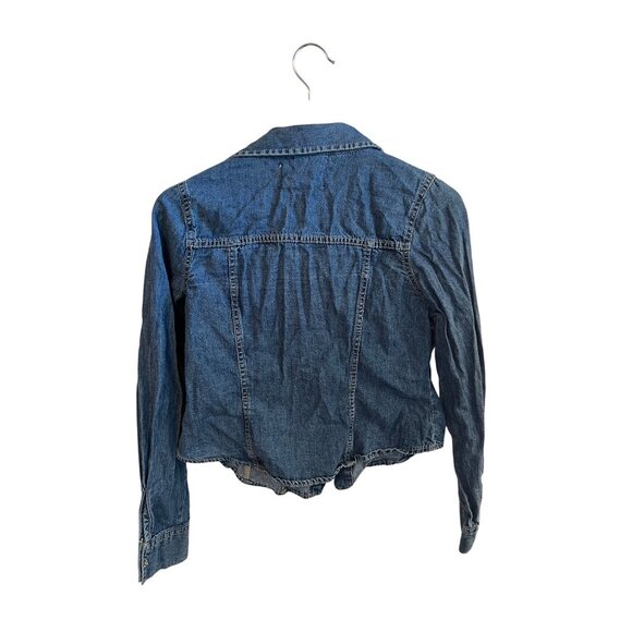 Lone Star Long Sleeve Blue Denim Shirt Jacket Western Style Women's Size M - Picture 3 of 3